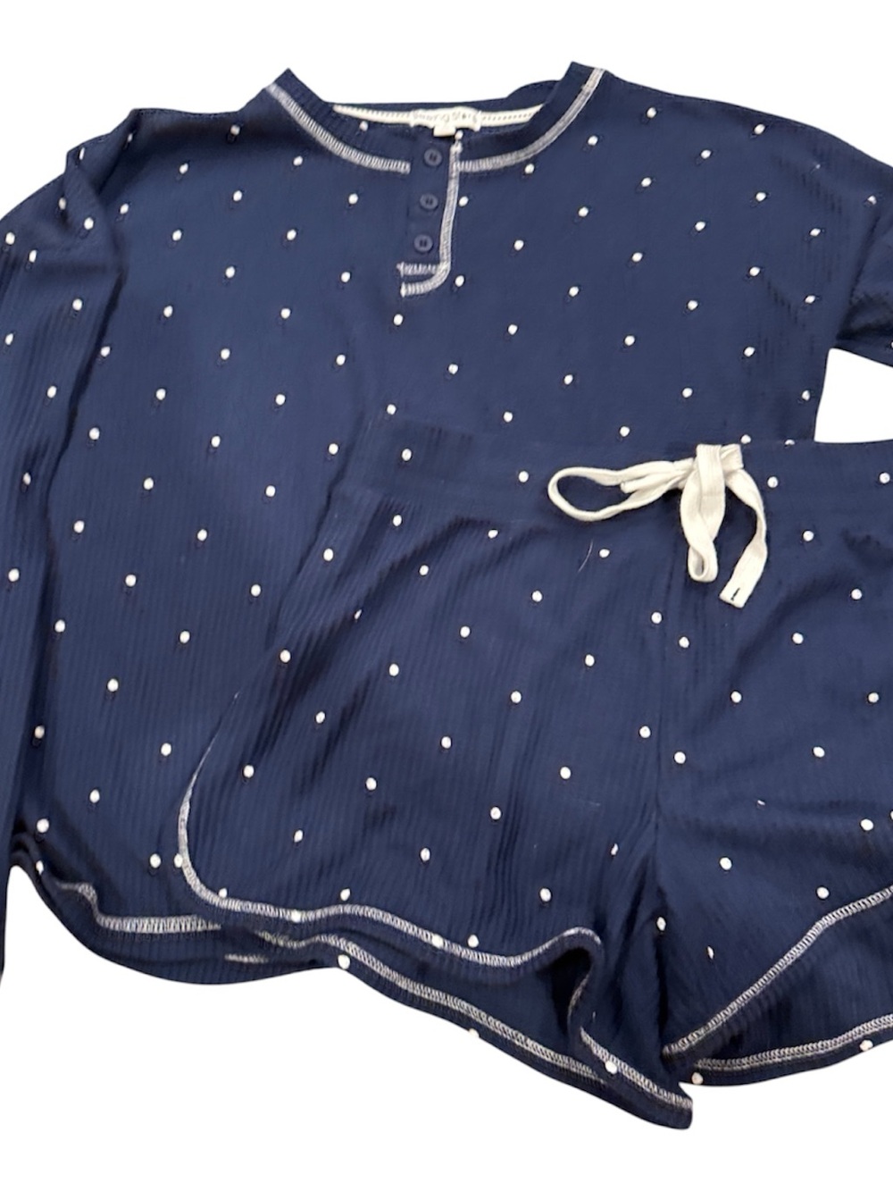 Seeing Stars Navy Polka Lounge Set